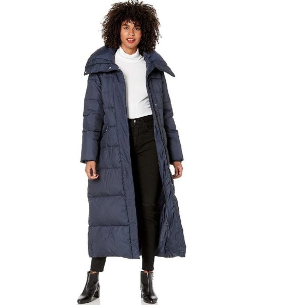 Cole Haan Stand Collar Essentail Down Coat - Picture 1 of 8